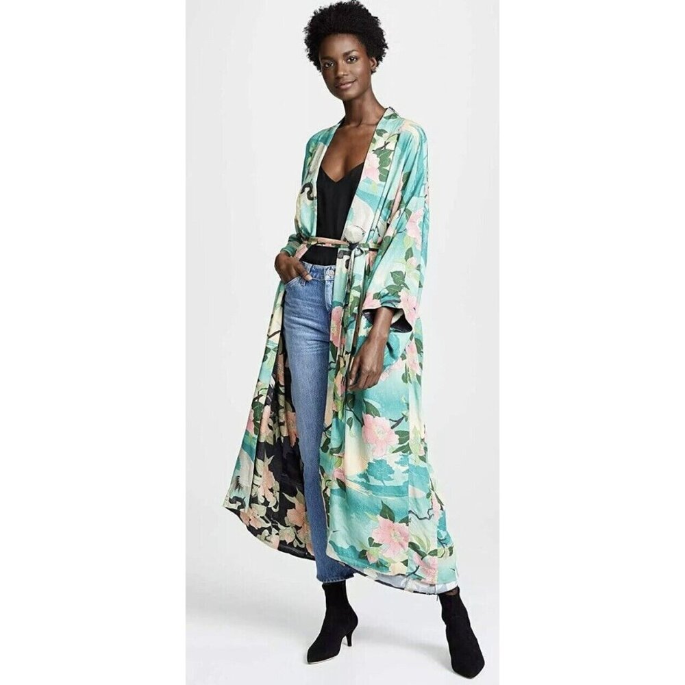 Spell And The Gypsy Collective Nightingale Reversible Kimono Floral Size‎ S/M